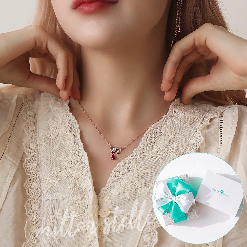 

[92.5 Silver/La Primavera] La Primavera Amore 92.5 Silver Necklace + Handmade + white