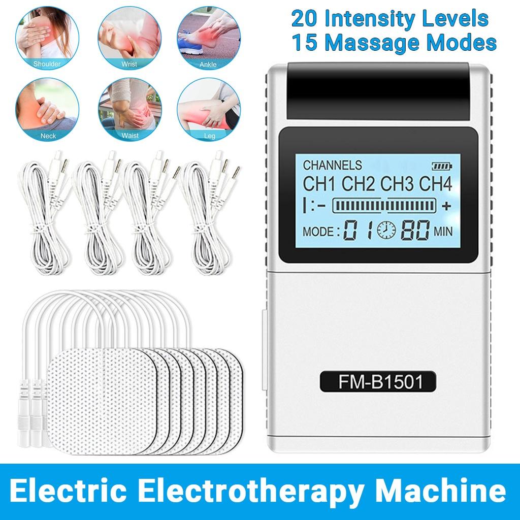 20 Gears Digital Therapy Full Massager Pain Relief Acupuncture Electrical TENS Machine Portable Pulse Massager