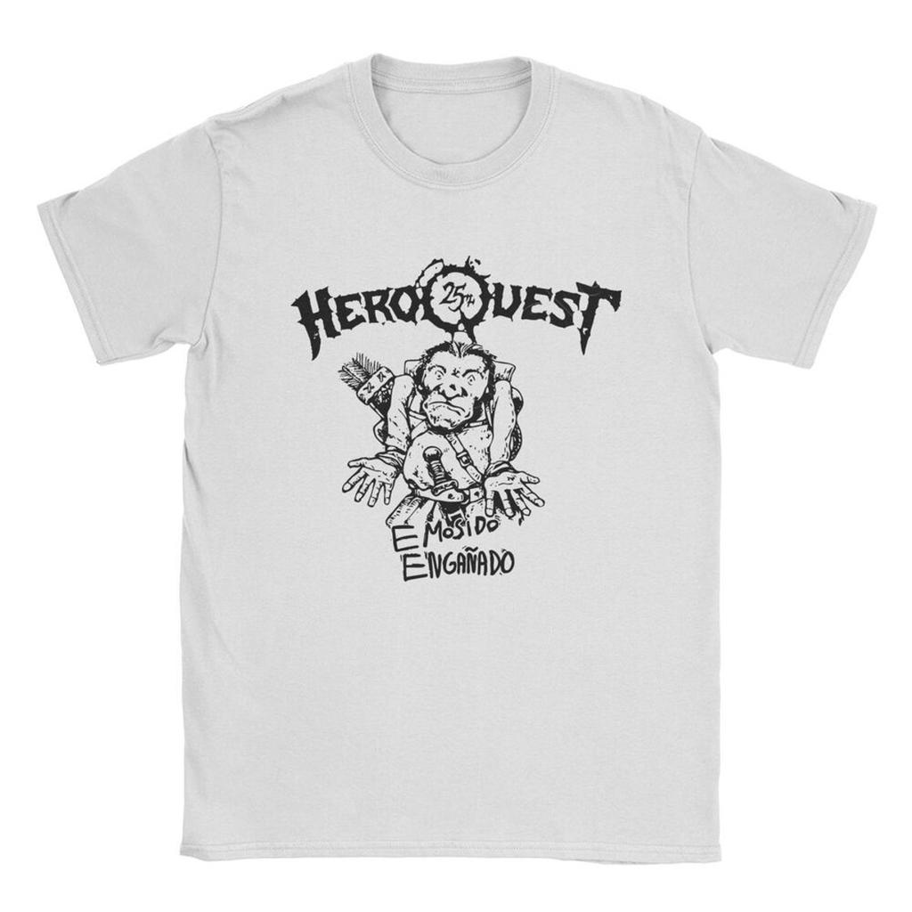 Heroquest Roleplay Game 90s RPG Men T Shirts Cartoon Cool Tees Short Sleeve Crewneck T-Shirt Pure Cotton Printed Tops