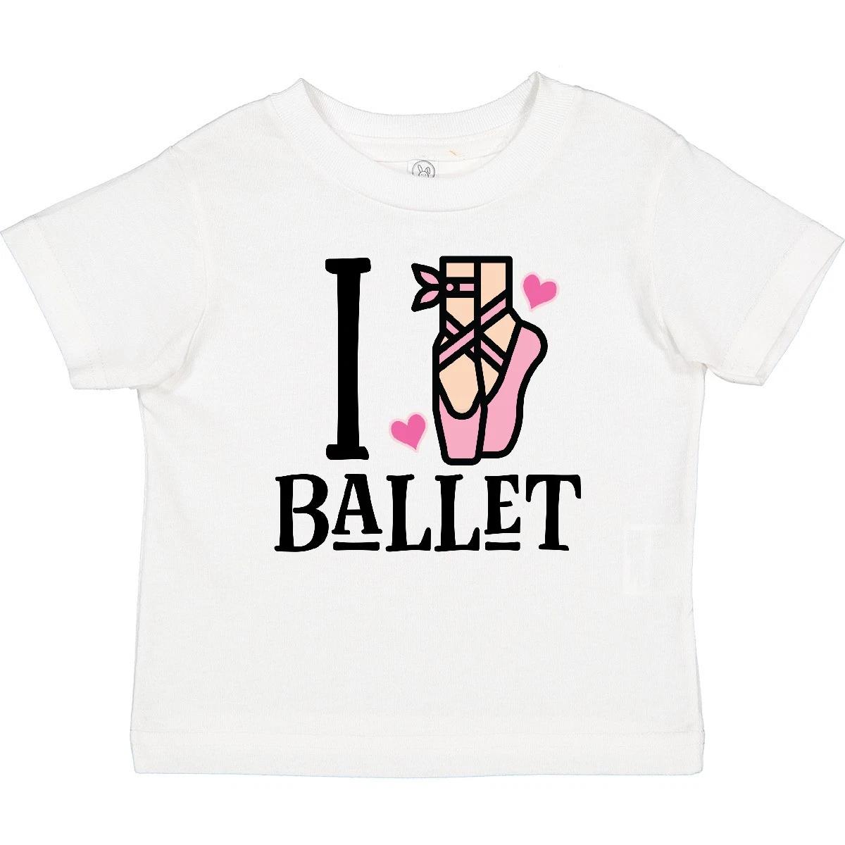 Inktastic I Love Ballet Quote Ballerina Dancer Baby T-Shirt Dancing Girls Infant 100