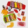 Mini Kitchen Hot Pot & BBQ Toy Set for Kids - Skewer Role Play with Cooking Utensils for Boys & Girls