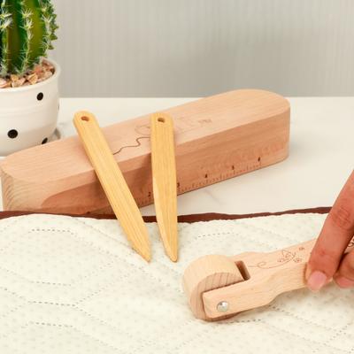 Wysokiej jakości bukowa drewniana podkładka krawiecka Clapper Professional dwustronna do prasowania do pikowania, szycia, prasowania, akcesoriów do tkanin