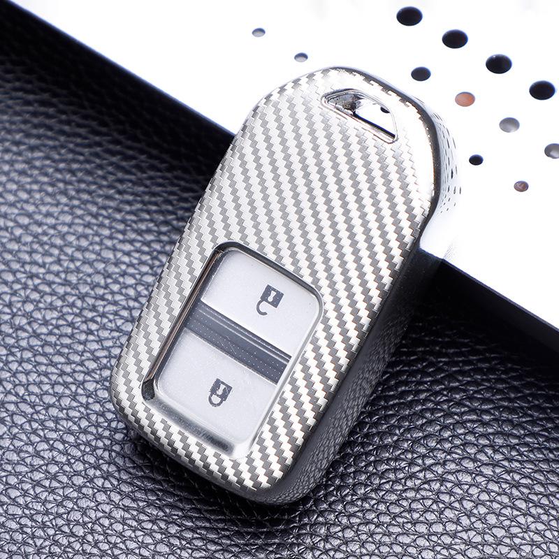 Carbon Fiber Key Shell for Honda Civic, Accord, URV, Breeze, Avancier, CRV, Inspire - Car Decoration Accessory.