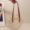 New Fashion Corn Husk Woven Bag Sweet And Fresh Style Handmade Woven Bag For Women Medium Size