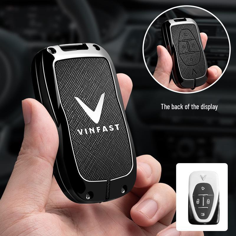 Vinfast Vietnam Car Key Case for Zhonghua V5/VF8 VF3/5/9 - Premium Bag with Buckle for Men