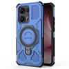 For Oppo Reno13 Pro 5G Magnetic Case Rotating Metal Kickstand Shockproof PC+TPU Phone Back Cover
