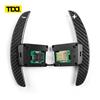 TDD Glossy Carbon Fiber Magnetic Paddles Shifter for Mustang GT/Shelby 2015 - 2023 Steering Wheel Shift Paddle Extension