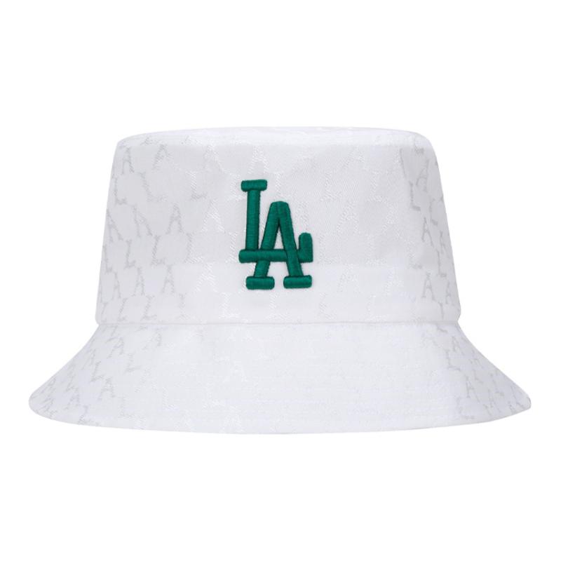 

MLB Monogram Collection Cotton Bucket Hats Unisex White Fashion 32CPH3011-07W 59H білий