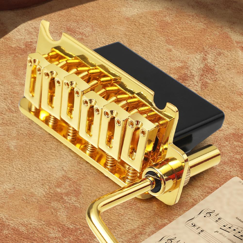 10.5mm 2 Point Tremolo Bridge 2 Post Point Electric Guitar Tremolo System Bridge for Stratocaster Strat 6 String Electric Guitar