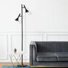 Lampadaire métal 2xGU10 Noir IP20