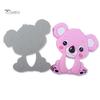 Puntos Cartoon Baby Food Grade Silicone Koala Teether Pacifier Clip Chain Teething Toy