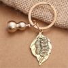 Practical Sturdy Brass Gourd Keychain With Hollow Designs Easy To Use Portable for Keys or As Bag Accent Accessory
