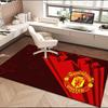1PC rug Flaming Manchester Crest Carpet, Chair Rug,Area Rug for Office Bedroom living rooms bedroom, Doormat decor Christmas fan gifts