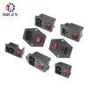 Inlet Plug Pin Connector 3 Pin IEC320 C14 Electrical Socket LED 250V Rocker Switch Brass 10A Fuse Computer Mount Accessories
