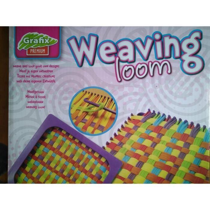 Métier à tisser - GRAFIX - Weaving Loom - Rose - Jouet créatif - Enfant