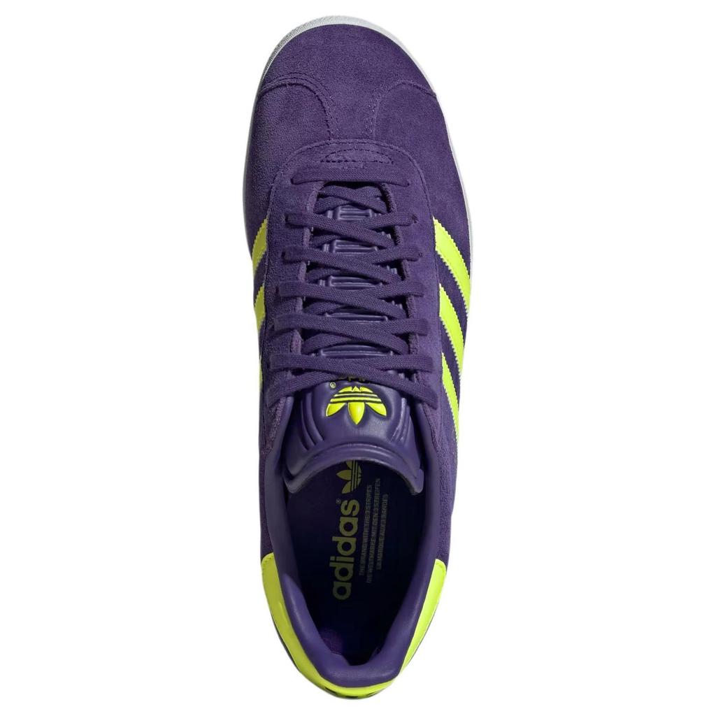 Lionel Messi X Adidas Gazelle Triunfo Estelar Pack Unisex Sneakers Purple Lucid-Lemon Cloud-White IH8164