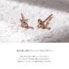 ESTELLE [WEB EXCLUSIVE] Diamond 10K Pink Gold Flower Motif Earrings 0212-2457-0018-0000