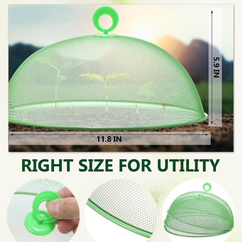 Plant Covers Set of 10 Dome Vegetable Garden Mesh Heavy Duty Weather Resistant Gardening Supplies for Winter Protection Organic