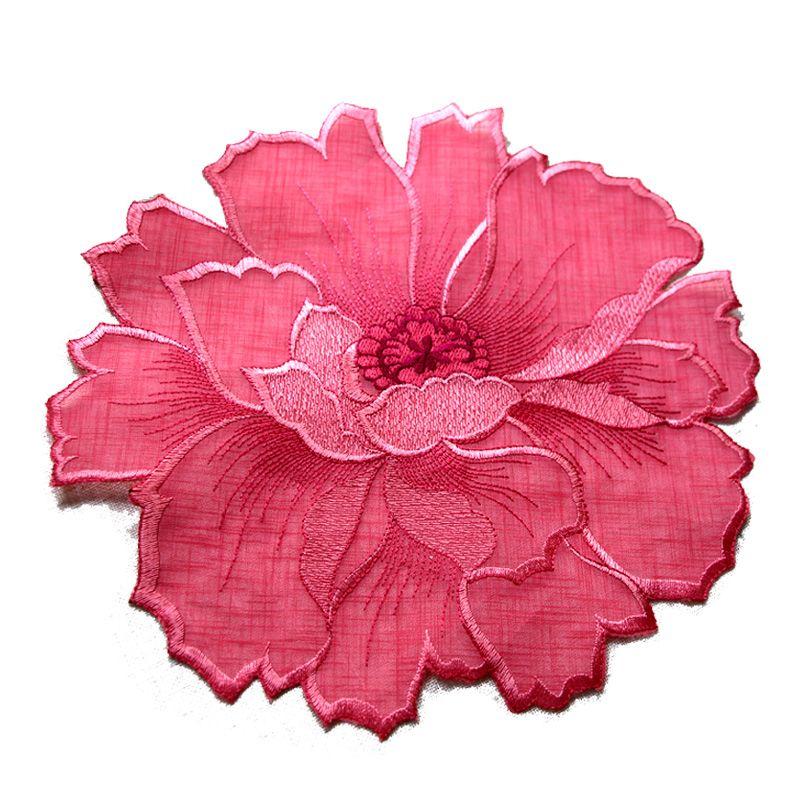 

Водонепроницаемая салфетка в западном стиле Европейская ткань Вышитая Бытовая Салфетка для обеденного стола Подставка под тарелку и миску Скандинавский простой теплоизоляционный коврик для чая Rose Red 22X22CM