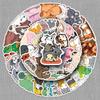 50 Stackable Animal Doodle Stickers: Personalized Cartoon Decorations for Water Bottles, Phones & Suitcases