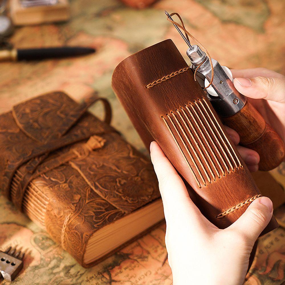 Meeting Record Business Notebook Retro Leather Notebook Retro Travel Journal Writing Notebook