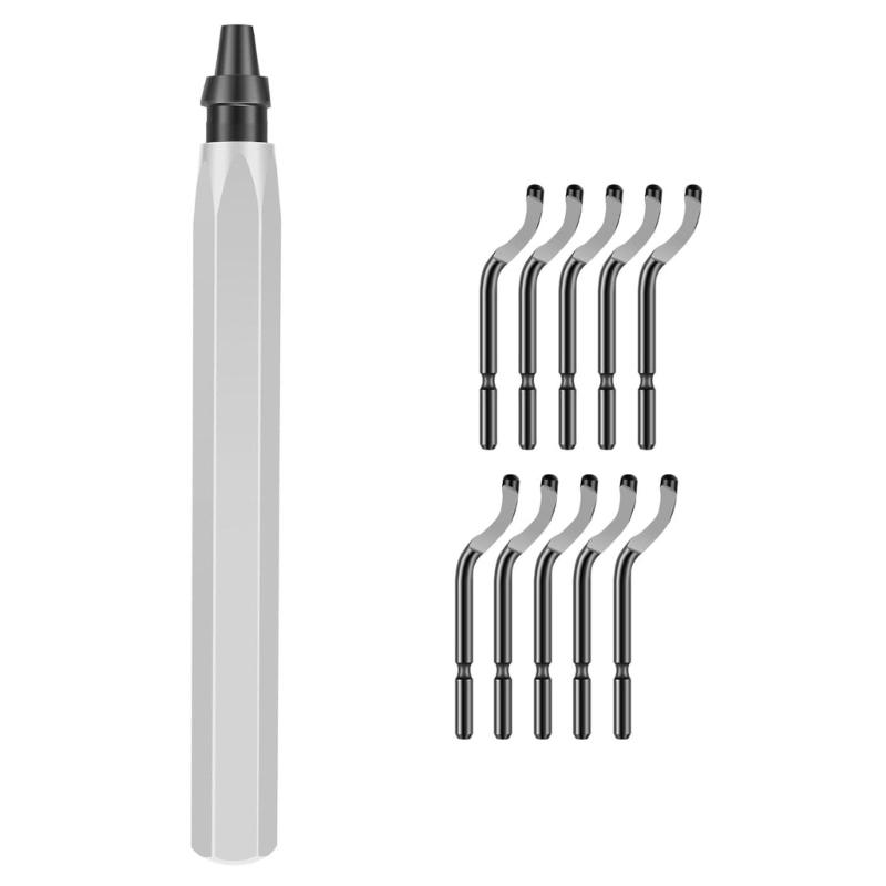 Narzędzie do gratowania z 10/20-częściowym narzędziem do gratowania metalu, aluminium, miedzi, rur plastikowych, usuwania zadziorów z druku 3D