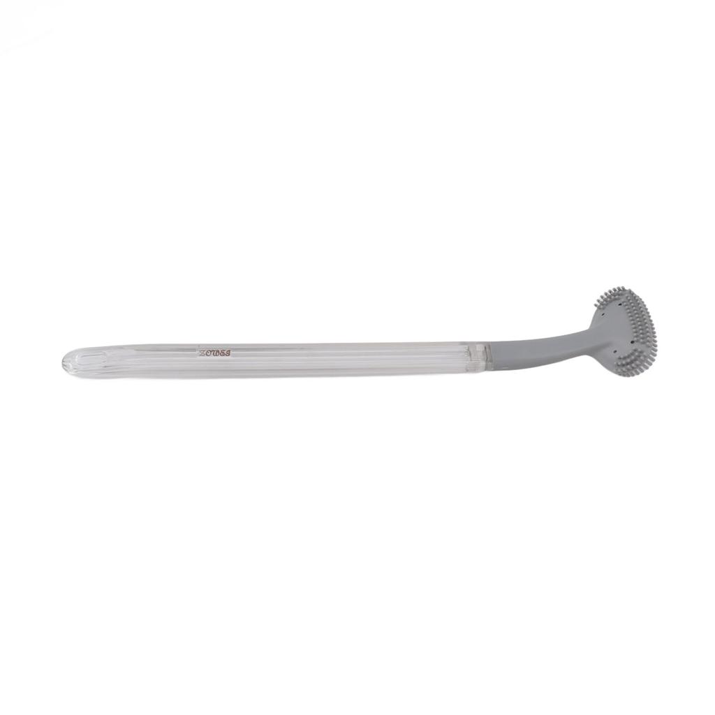 Toilet Brush Soft Bristle Plastic Curved Design Long Handle Bathroom Cleaning Scrubber Tool