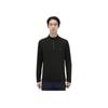 FILA Golf Series Casual Sports Simple Style Elastic Soft Stand Collar Long Sleeve T-Shirt Men Tops A11M545221FBK