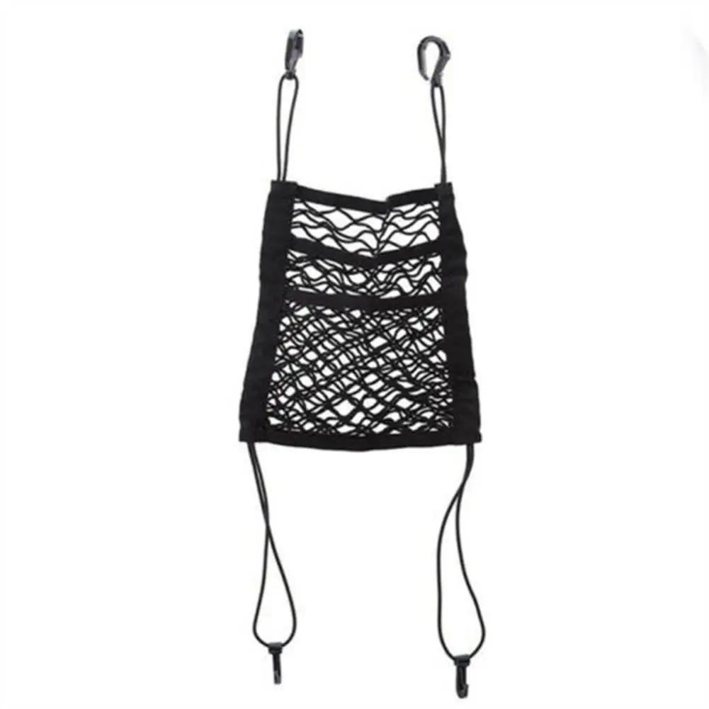1Pc Car Seat Middle Storage Mesh Pocket Car Elastic Storage Mesh Backrest Storage Isolation Children s Net Bag Net F4P3