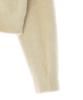 LEE Women'S Round Neck Hairy Logo Knit Sand Beige