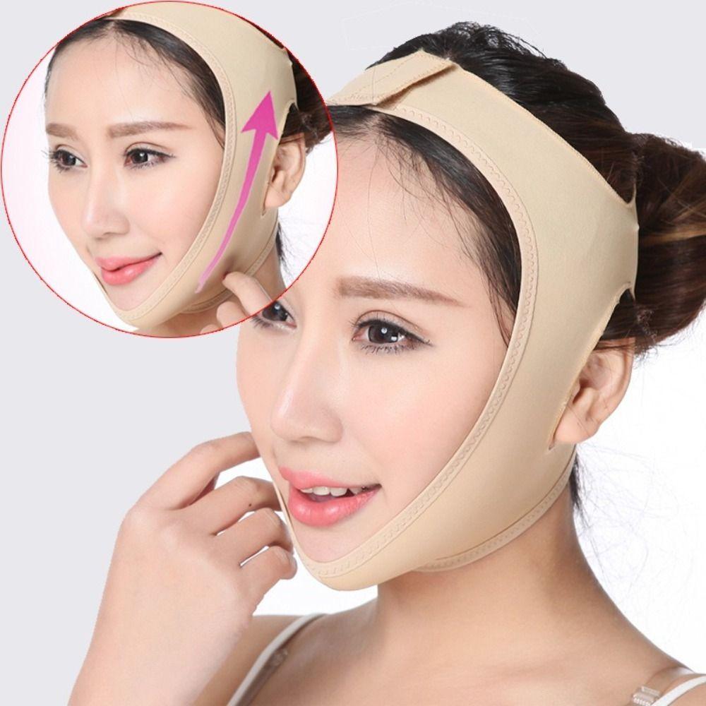 Lifting Function V Line Face Shaper Elastic Chin Cheek Lift Up Belt  Facial Contouring