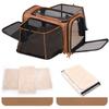 Large Capacity Expansion Cat Dog Bag Pet Trolley Case Portable Foldable Cat Carriers Bags Outdoor Travel Double Shoulder Pet Bag
