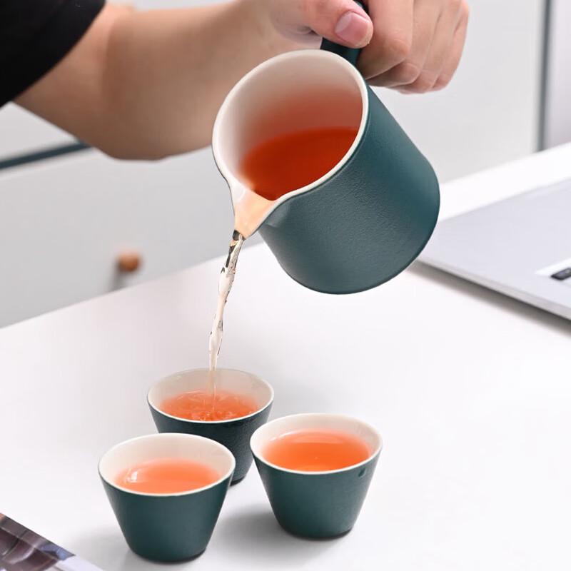 Jinge Coarse Pottery Portable Kung Fu Tea Set