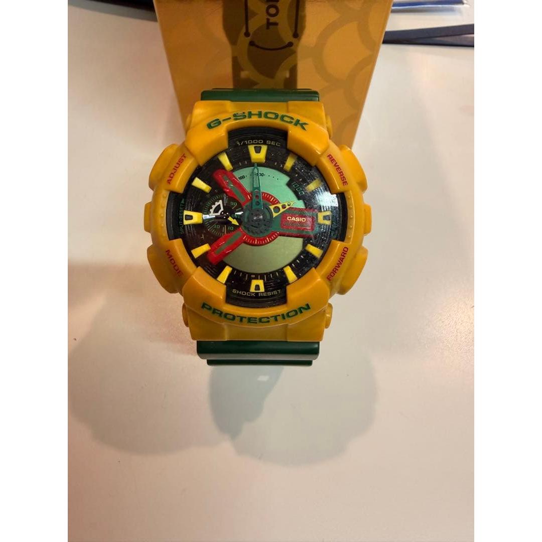 Б/у часы G-SHOCK желто-зеленые