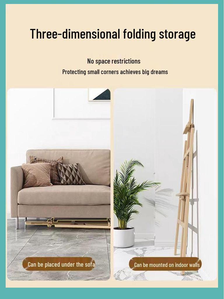 Adjustable Solid Wood Easel: Children's Art, Wedding Display, Sketch & Oil Painting Stand