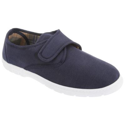 Mens Touch Fastening Casual Textile Shoes