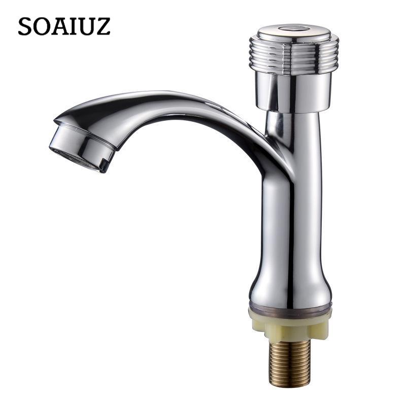 Zinc Alloy Single Cold Water Faucet, Single Hole Basin, Basin, Faucet, Basin, Basin, Washbasin, Faucet
