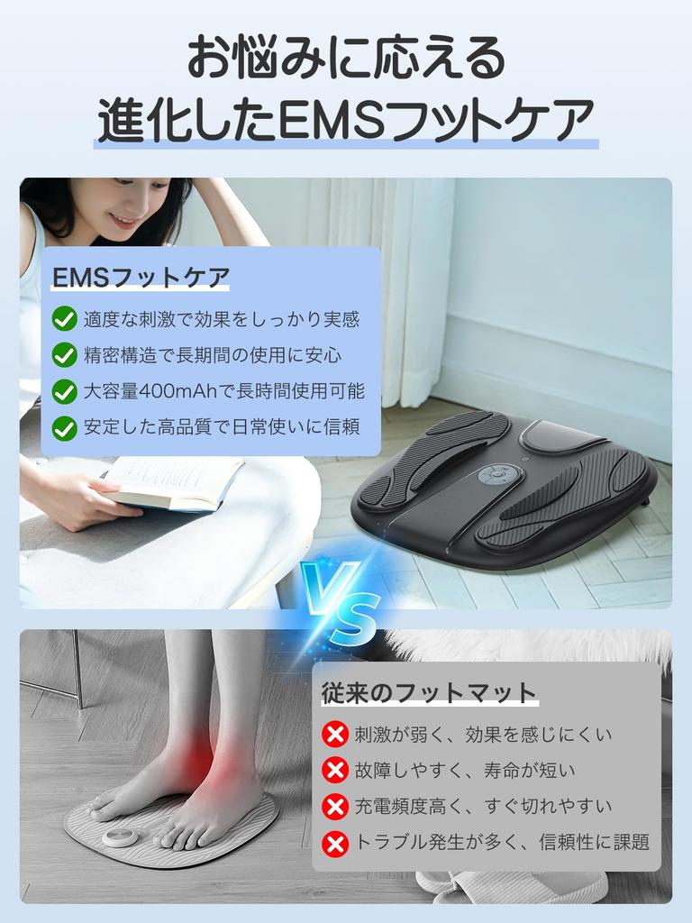 Monons EMS Foot Care Machine Modes x 50 Intensity Relieves the effects of standing work and lack of includes remote perfect as a gift for [10 Levels]