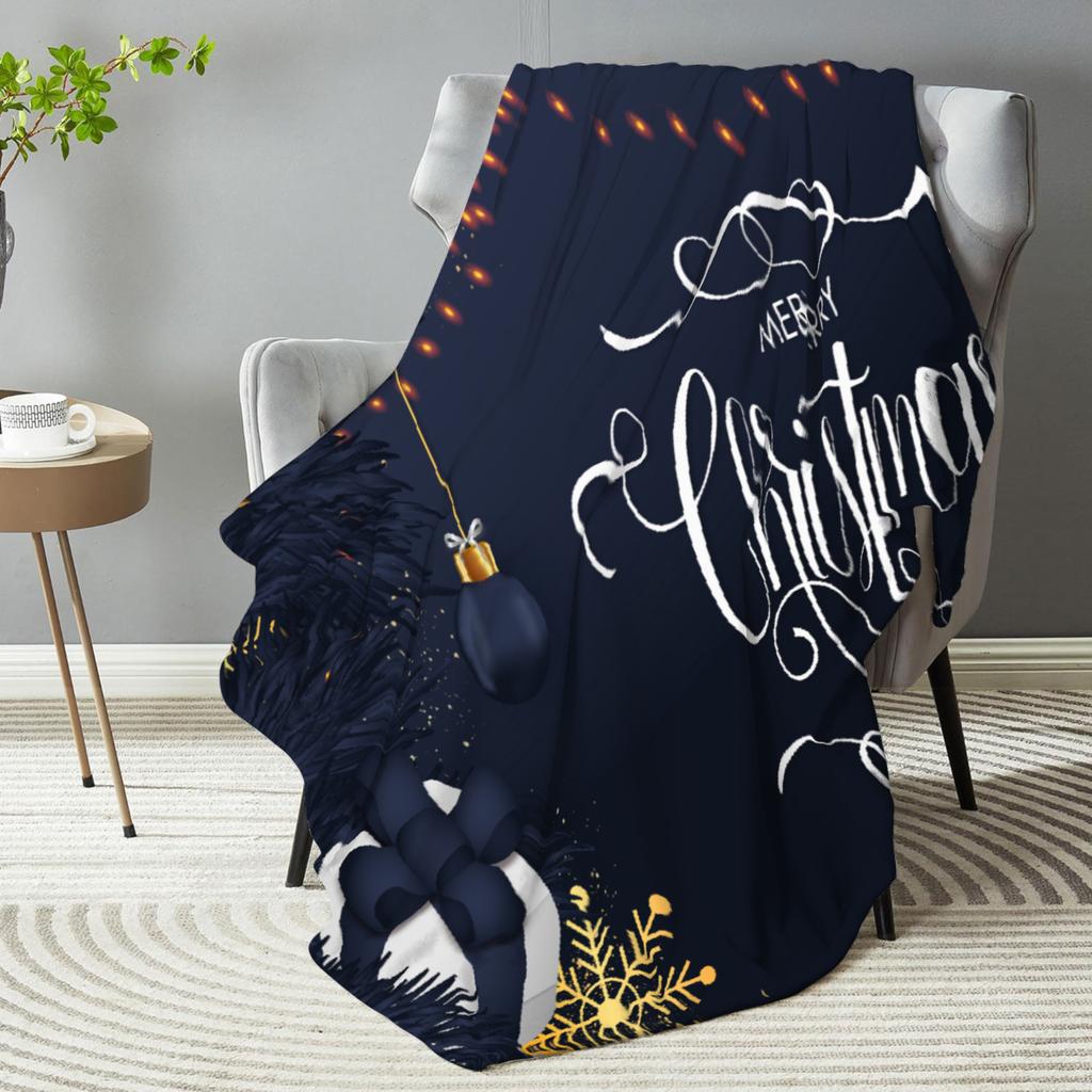 1PC Merry Christmas Blankets Flannel Fleece Blanket Lightweight Cozy Throw Blanket For Couch Sofa Camping Adults Kids Home Decor