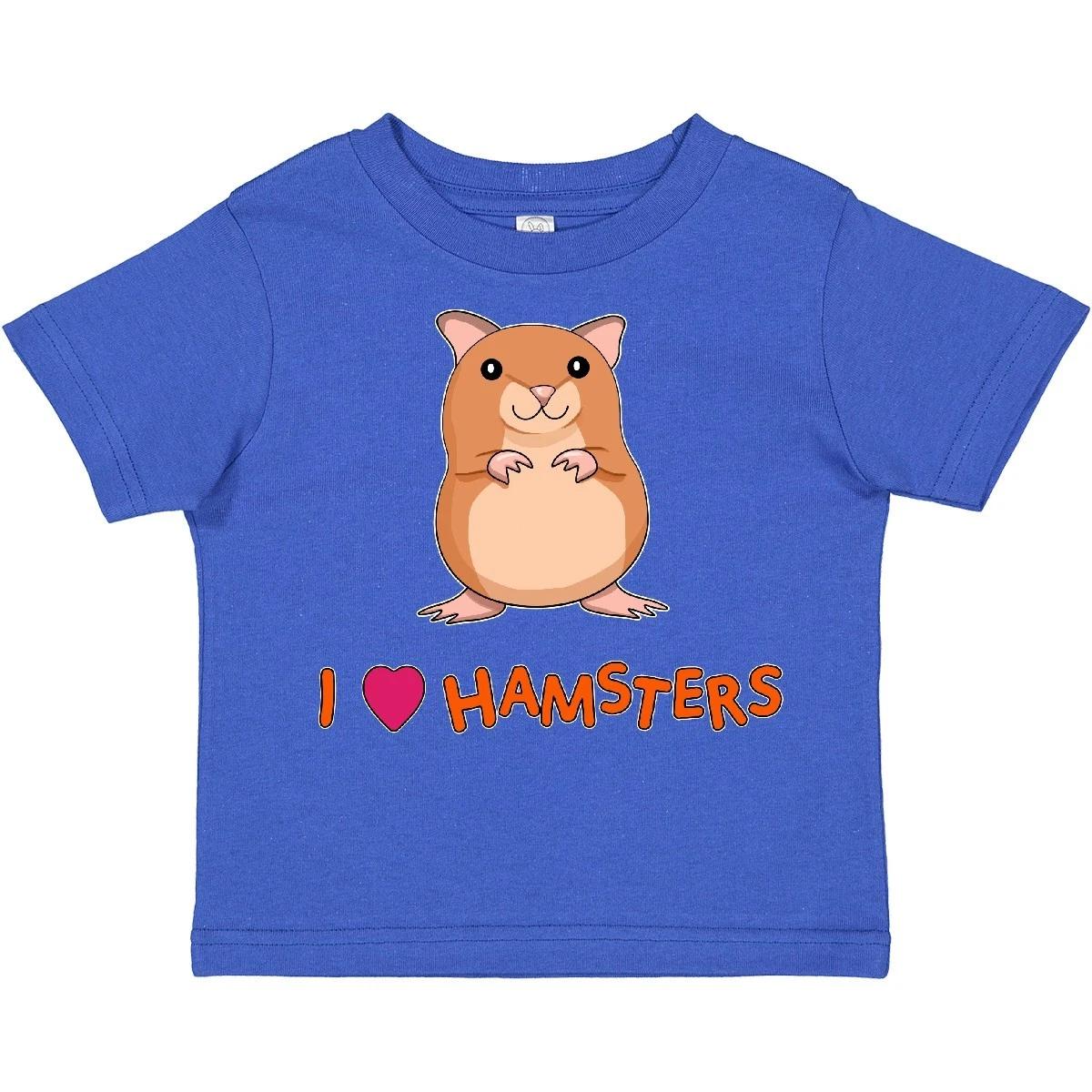 Inktastic I Love Hamsters Toddler T-Shirt Pets Cute Furry Feet Fuzzy Pet Rodent 150