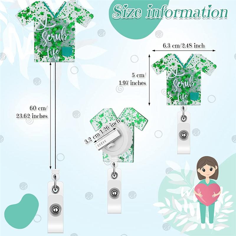 

BHBL 16 Pieces Nurse Retractable Badge Reel Holder Nurse Badge Reel ID Name Badge Holder Nurse Teacher Student, Set 1 China Mainland