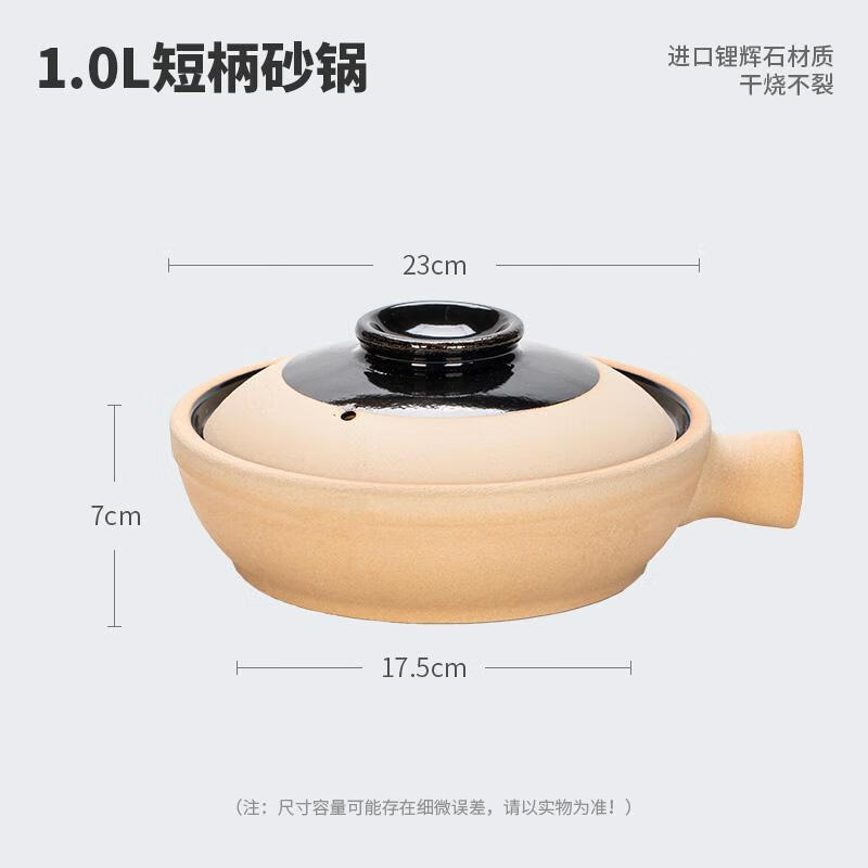 Wutuo Single-Handle Earthenware Casserole Pot