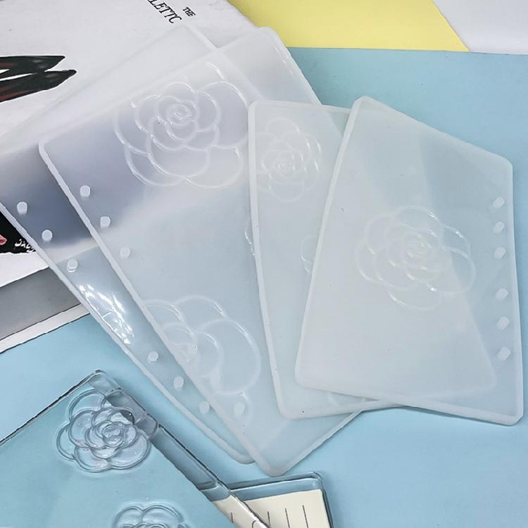 Notebook Silicone Mold Camellia Pattern Decoration Art Decorative Mold