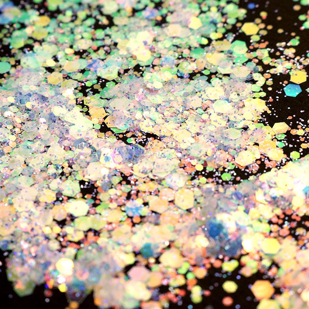 Holografisches Make-up Festival Grober Glitzer Pailletten Nagelpailletten Regenbogenstücke