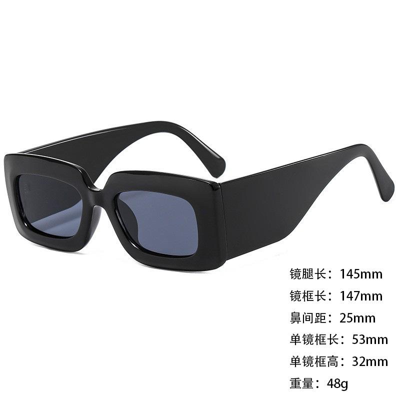 Foreign Trade Sunglasses Wide Legs Big Frame Vgo88 Men'S And Women'S Jelly Color Personalized Uv400 Sunglasses
