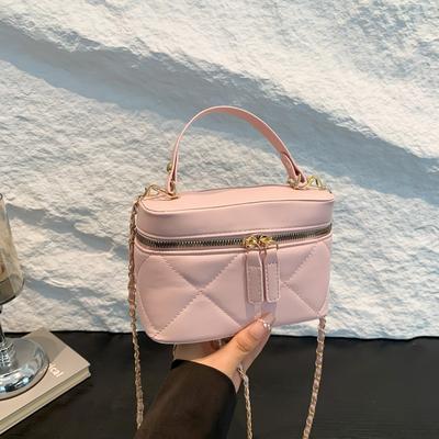 Fashionable Hand-Held Simple Women'S Bag, High-Quality Embroidery Thread, Small Square Bag, Cross-Body Bag