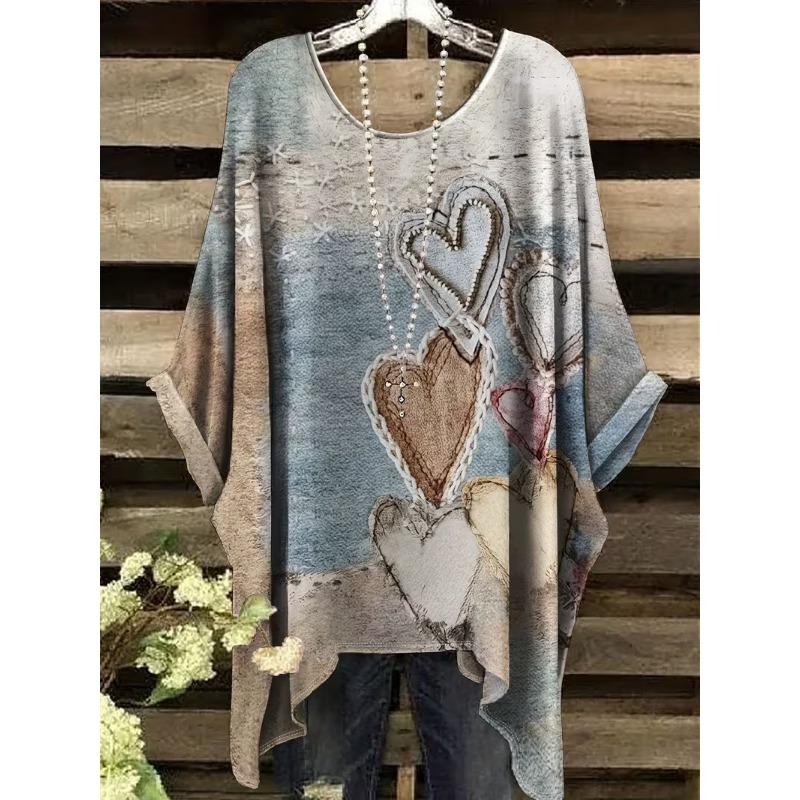 Fashion New Arrival Plus Size Bastet Egyptian Cat Goddess Print Women's Top Elegant Casual Style Round Neck Long Sleeve T-Shirt