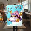 1PC Majin Buu  Print Flannel Blanket, High quality All Seasons, Home Decor, Warmth and Comfort, Perfect for Christmas Gifts