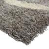 Gray Circles Pattern Long Pile Rug 120x170