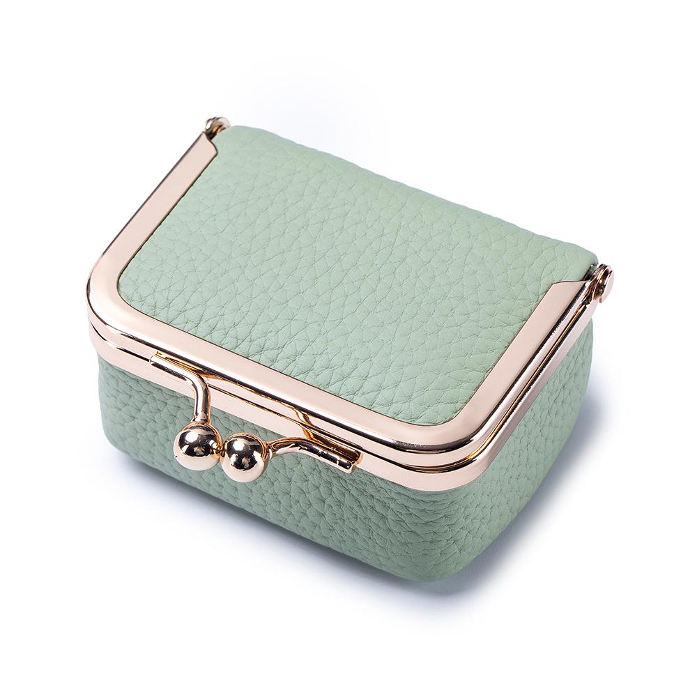 Genuine Leather 5-in-1 Travel Jewelry Organizer - Compact Coin Purse, Mini Ring Box & Necklace Case with Anti-Tarnish Lining